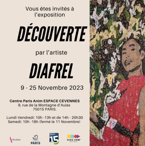Découverte, exposition solo de Diafrel