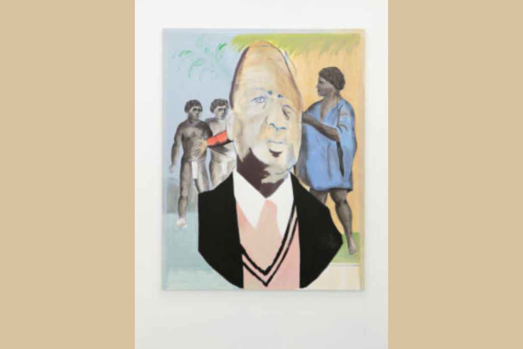 Lassana Sarre’s reinterpretation of Manet’s ‘L’enfant aux Cerises,’ featuring a contemplative Black figure